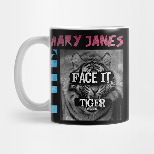 Face It Tiger (Black) by frizbee